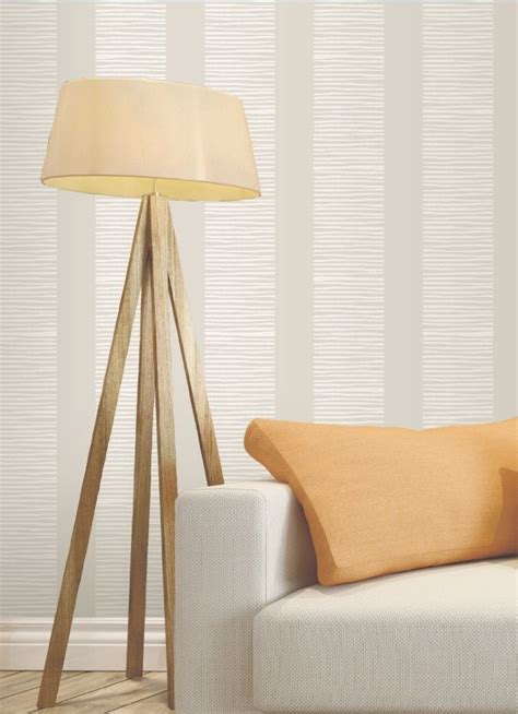 This neutral wallpaper is the ideal backdrop to any room. Pick a soft, calming accent colour t ...