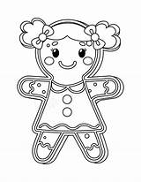 Gingerbread Girl Coloring Page Long Hair Pages sketch template