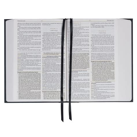 Black Hardcover Large Print King James Version Study Bible