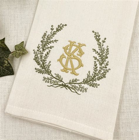 Embroidered Kitchen Towel Personalized Kitchen Towel Customized ...