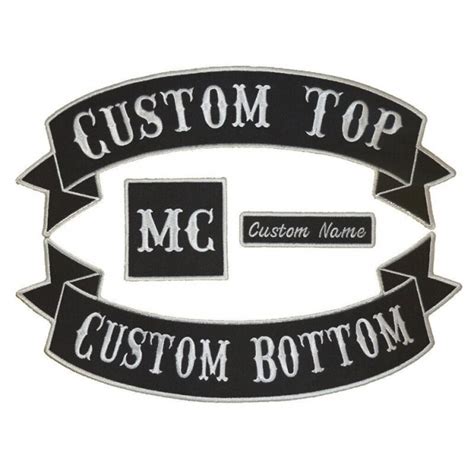 CUSTOM MC EMBROIDERED SET | Biker Life