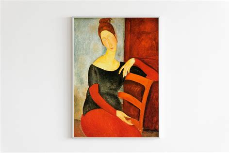 Amadeo Modigliani POSTER VI: Reproduction of Modigliani Painting, Portrait of a Woman in a Chair ...