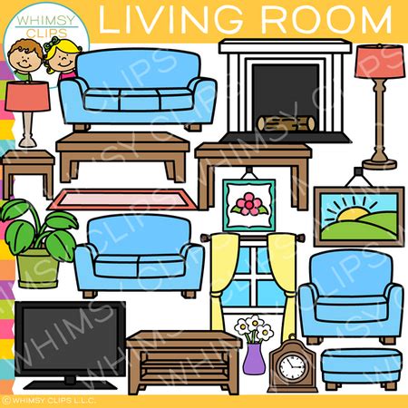 Living Room Furniture Clip Art – Whimsy Clips