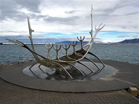 Sun Voyager Sculpture in Reykjavik, Iceland