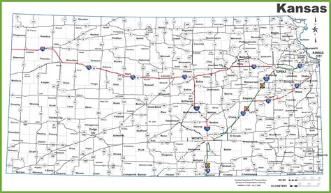 Kansas State Maps | Usa | Maps Of Kansas (Ks) - Printable Map Of Kansas ...