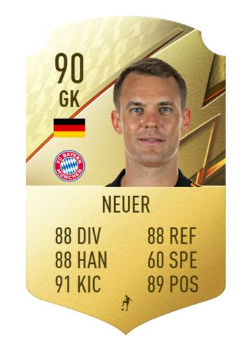 FIFA 22 - Manuel Neuer - Base card - 90 Rated