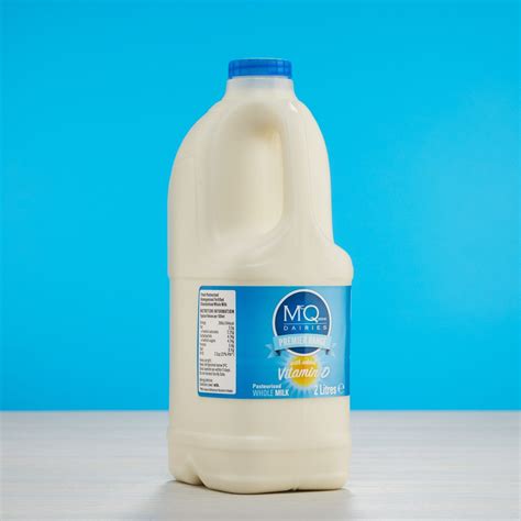 Vitamin D Enriched Whole Milk - 2 Litre | McQueens Dairies