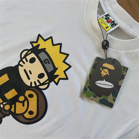 BAPE x Naruto Shippuden Milo #6 t-shirt (rare) •... - Depop