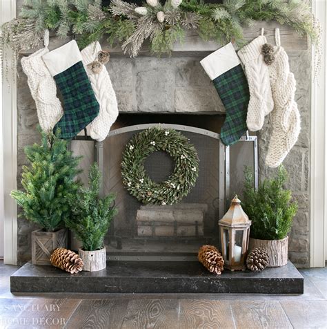 Cozy Plaid Christmas Decor in Green and Blue - Sanctuary Home Decor