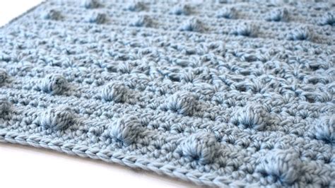 How to crochet a bobble and shell stitch blanket - The Padstow Blanket - YouTube