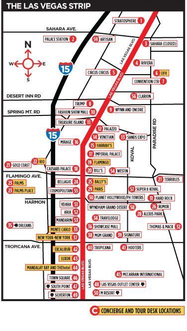 Las Vegas Map -The Strip. I would print this map off and keep it in my purse. Would come in ...