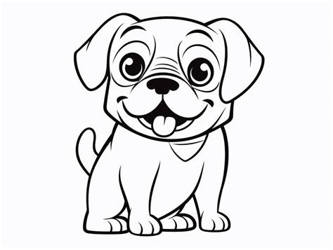 Creative Pug Coloring Activity - Coloring Page