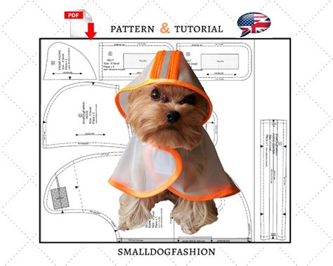 Dog Coat Pattern PDF Small Dog Clothes Patterns Dog Coat | Etsy