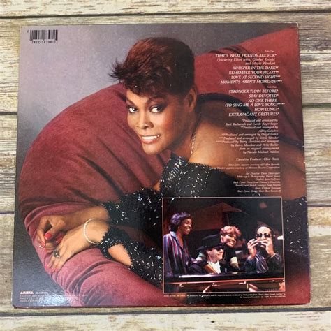 Dionne Warwick Friends 1985 vintage vinyl record LP | Etsy