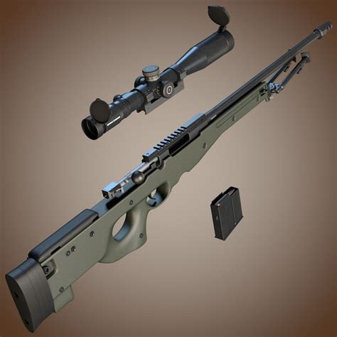 Nauwkeurigheid International L96A1 sniper rifle 3D-model $75 - .obj ...