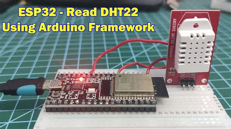 ESP32 - Read DHT22 Sensor using Arduino - YouTube