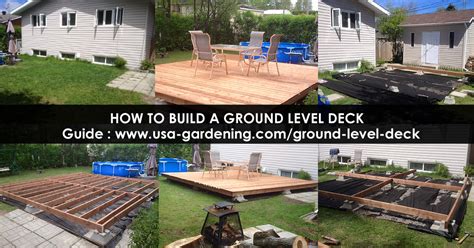 How to Build a Ground Level Deck