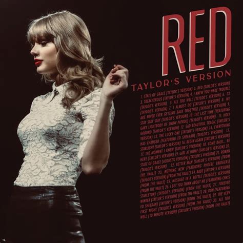 Red (Taylor’s Version) Reimagined and Tweaked Front and Back Album ...