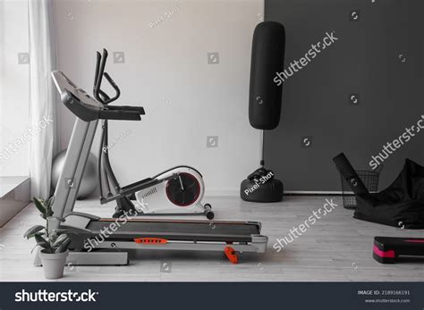 Interior Modern Gym Treadmill Sport Equipment Stock Photo 2189166191 ...