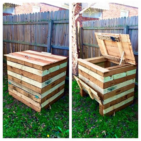 Compost Bin Made From Recycled Pallets • 1001 Pallets | Pallets garden, Compost bin pallet ...