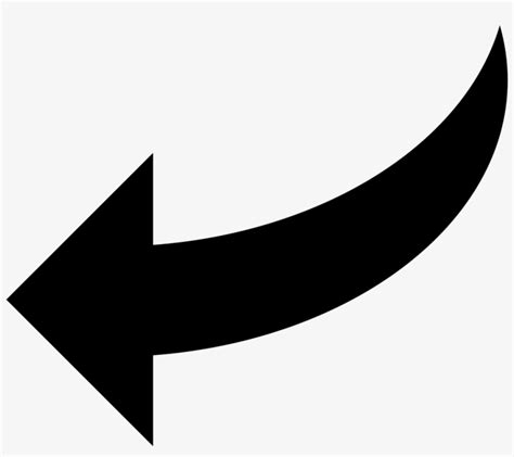 Curve Arrow Pointing Left Svg Png Icon Free Download - Curved Arrow Pointing Left Transparent ...