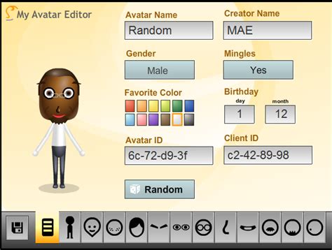 My Avatar Editor | Wii.SceneBeta.com