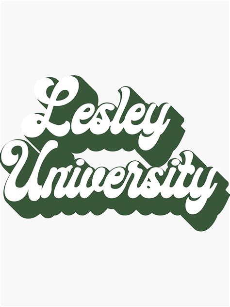 "Lesley University" Sticker by Memc123 | Redbubble