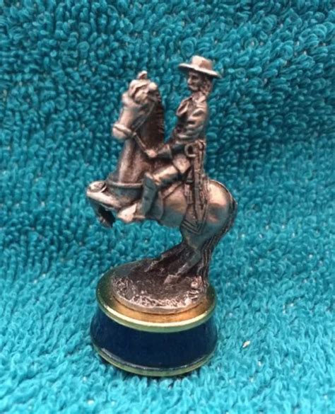 FRANKLIN MINT CIVIL War Chess Piece- Union Knight - George Armstrong Custer $19.99 - PicClick