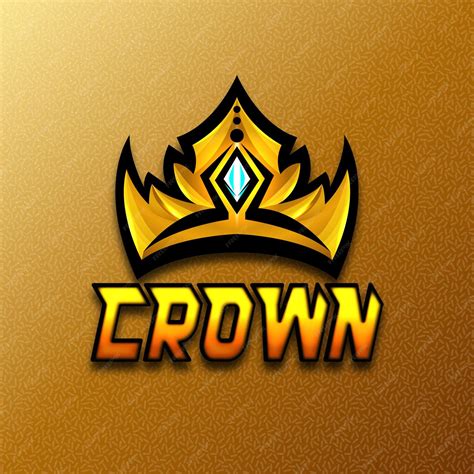 Premium Vector | Crown gaming logo