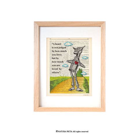 Wizard of Oz Tin Man Heart Quote Print-tin Man Art Print-oz - Etsy