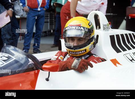 Ayrton Senna, McLaren-Honda Stock Photo - Alamy