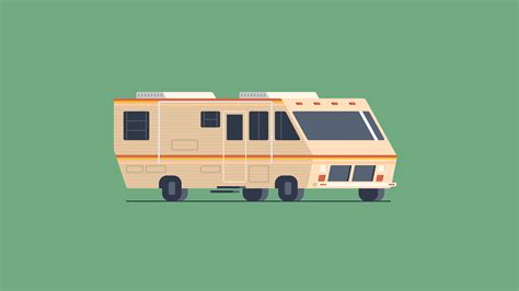 Minimalist Breaking Bad RV Wallpaper: 4K Fleetwood Bounder by Jalabadze ...