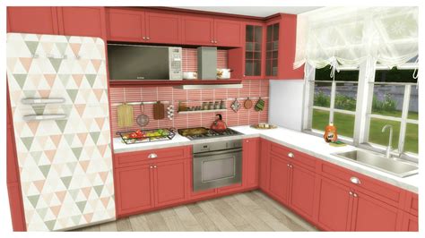 Sims 4 - Kitchen II (Room + Mods for Download) - Dinha