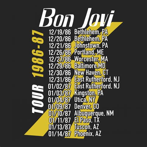 Bon Jovi T-Shirt | SSW Tour Bon Jovi Shirt