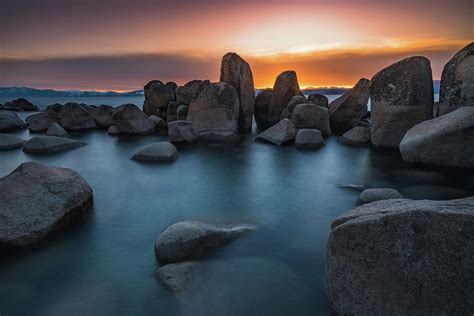 Sand Harbor Sunset Photograph by Alpha Wanderlust | Fine Art America