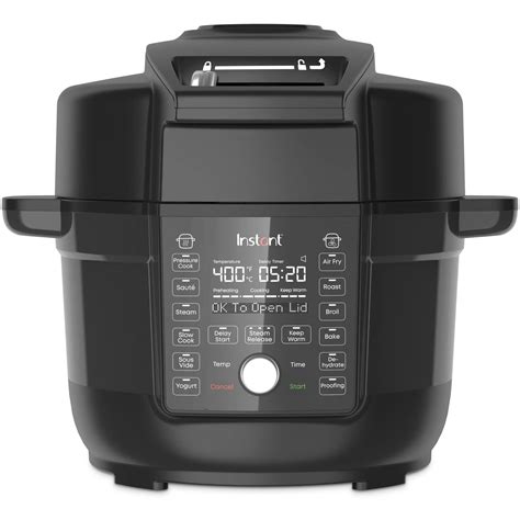 Instant Pot Duo Crisp Ultimate Lid, 13-in-1 Air Fryer and Pressure Cooker Combo, Sauté, Slow ...