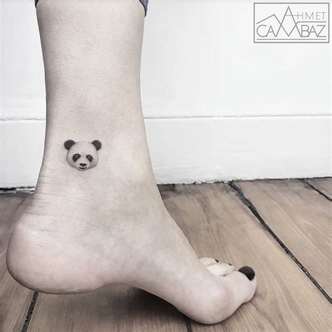 Minimalist-simple-tattoos-ahmet-cambaz | Panda bear tattoos, Panda ...