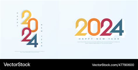 2024 design for banner poster and greeting Vector Image