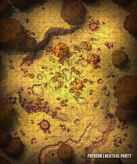 Pumpkin Patch : battlemaps | Dungeon maps, Pumpkin patch, Map