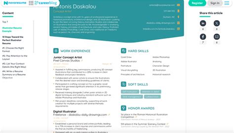 The Best Colors For Resume (Examples & Tips) | ResumePerk