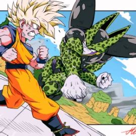 Goku vs Cell by DONTMINDME1999 on Newgrounds