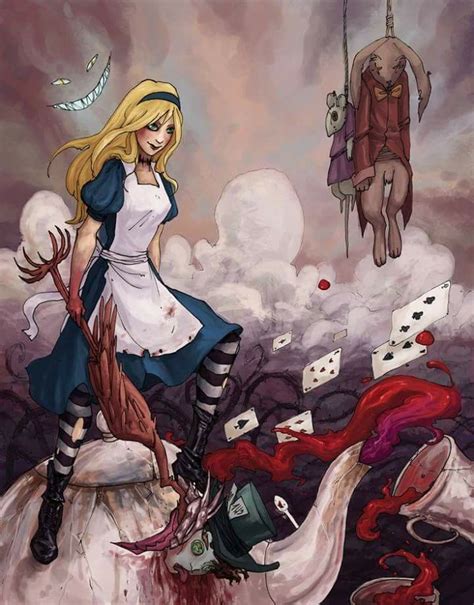 Dark fairy tales | Alice in wonderland fanart, Alice in wonderland ...