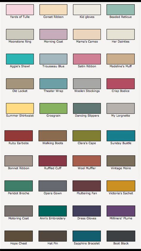 Pin by Shannon Reeves on DIY | Chalk paint colors, Paint color chart, Valspar chalk paint