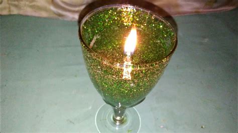 Diy glitter gel candle//How to make glitter gel candle at home. - YouTube