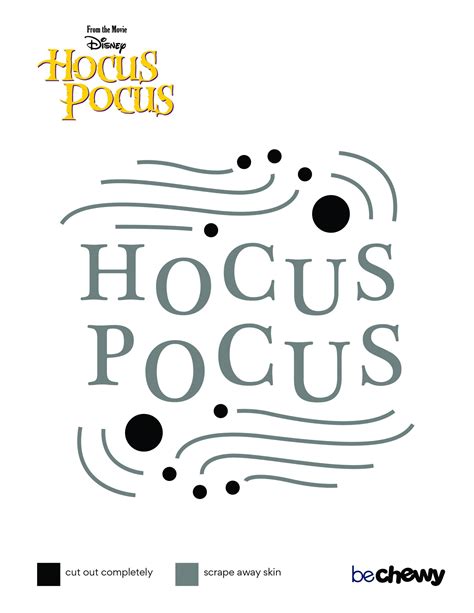 Printable Hocus Pocus Stencil