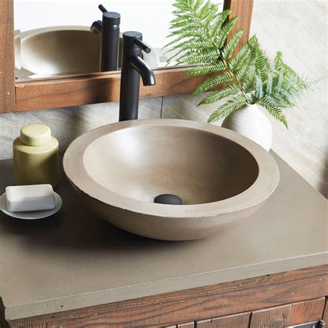 Native Trails 30" NativeStone Vanity Top in Pearl- Vessel with Single ...