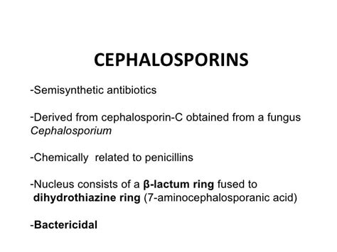 Cephalosporins