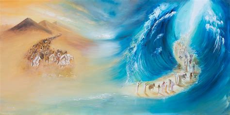 Exodus Crossing of the Red Sea Oil Painting Large Wall Art - Etsy Israel