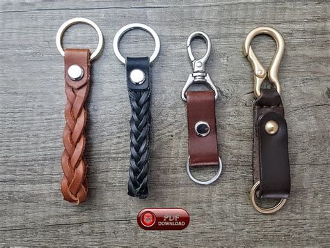 PDF Keychain Patterns Leather Key Fob Template Make Self Braided Keyring Pattern Guide, Easy ...