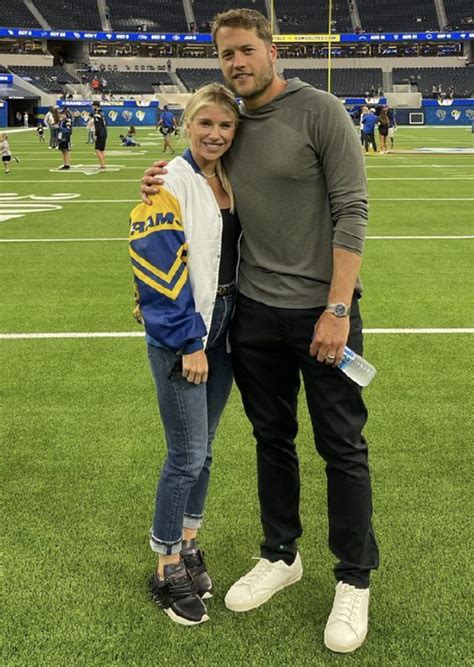 Matthew Stafford's wife on why QB's critics may target her